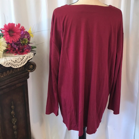 🧩EUC Maroon Pure Jill Long Sleeve Tunic - Picture 3 of 6